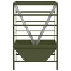 vidaXL Nourrisseur pour Animaux Vert olive 100 x 60 x 90 cm