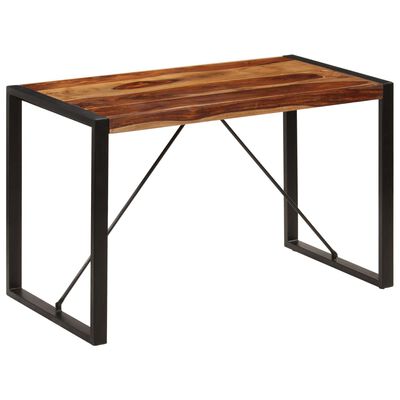 vidaXL Table de salle à manger 120x60x76 cm Bois de Sesham solide