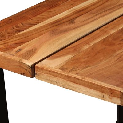 vidaXL Table de bar Bois massif d'Acacia 150x70x107 cm