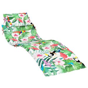 vidaXL Coussin de chaise longue multicolore tissu oxford