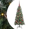 vidaXL Sapin de Noël artificiel avec 150 LED Vert 55 x 55 x 120 cm