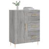 vidaXL Buffet sonoma gris 69,5x34x90 cm bois d'ing&eacute;nierie