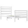 vidaXL Cadre de lit sans matelas bois de pin massif 90x200 cm blanc