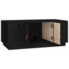 vidaXL Table basse Noir 100x50x41 cm Bois massif de pin