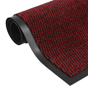 vidaXL Paillasson touffet&eacute; 60x150 cm Rouge