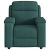 vidaXL Fauteuil de massage inclinable Vert fonc&eacute; Tissu