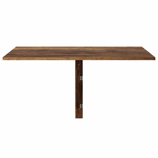 vidaXL Table murale pliable Chêne fumé 100x60x56 cm Bois d'ingénierie