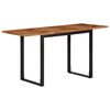 vidaXL Table &agrave; manger 140x70x75 cm bois massif d'acacia