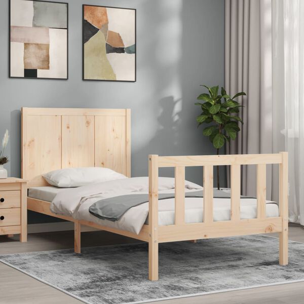 vidaXL Cadre de lit sans matelas 100x200 cm bois massif de pin