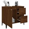vidaXL Armoire de bain ch&ecirc;ne marron 65x33x60 cm bois d'ing&eacute;nierie