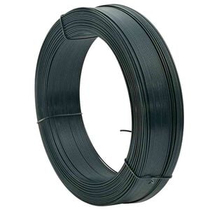 vidaXL Fil de liaison de cl&ocirc;ture 250 m 0,9/1,4 mm Acier Vert noir&acirc;tre