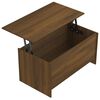 vidaXL Table basse Chêne marron 102x55,5x52,5 cm Bois d'ingénierie