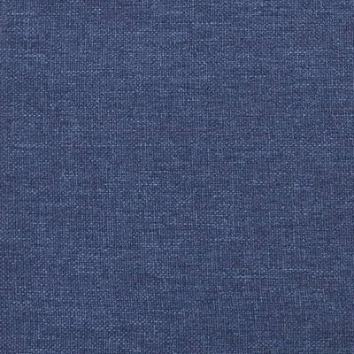 vidaXL Tête de lit avec oreilles Bleu 103x16x118/128 cm Tissu