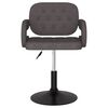 vidaXL Chaise pivotante de salle &agrave; manger Taupe Tissu