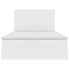 vidaXL Lit de Rangement Blanc pur 140 x 190 cm Cuir synth&eacute;tique