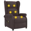 vidaXL Marron fonc&eacute; Tissu