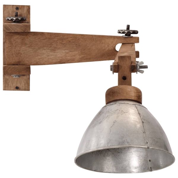 vidaXL Lampe murale 25 W argent vintage E27