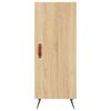 vidaXL Buffet haut Ch&ecirc;ne sonoma 34,5x34x180 cm Bois d'ing&eacute;nierie
