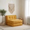 vidaXL Canap&eacute; modulaire jaune 70x70x36 tissu