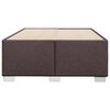 vidaXL Cadre de lit sans matelas marron fonc&eacute; 120x190 cm tissu