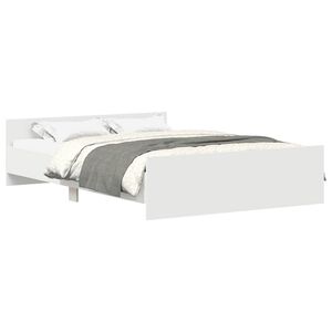 vidaXL Cadre de lit sans matelas blanc 120x200 cm