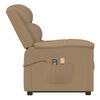 vidaXL Fauteuil de massage Cappuccino Similicuir