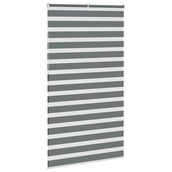 vidaXL Store z&egrave;bre gris fonc&eacute; largeur du tissu 125,9 cm polyester