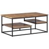 vidaXL Table basse 90x50x39 cm teck de récupération massif