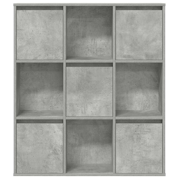 vidaXL Biblioth&egrave;que gris b&eacute;ton 89x24x101,5 cm bois d'ing&eacute;nierie