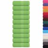 vidaXL Serviettes de toilette FROGN 10 pi&egrave;ces Vert pomme 30x30 cm 360 g/m&sup2;