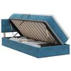 vidaXL Lit de Rangement Bleu fonc&eacute; 90 x 200 cm Velours