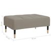vidaXL Repose-pied Gris clair 78x56x32 cm Velours