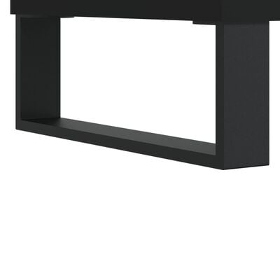 vidaXL Table de chevet Noir 40x35x50 cm Bois d’ingénierie