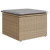 vidaXL Ensemble de canap&eacute; de jardin 6 pcs Beige Poly rotin