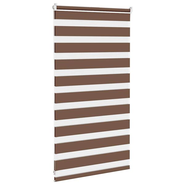 vidaXL Store z&egrave;bre marron 85x100 cm largeur du tissu 80,9 cm polyester
