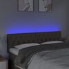 vidaXL T&ecirc;te de lit &agrave; LED Taupe 144x7x78/88 cm Tissu