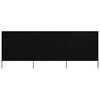 vidaXL Paravent 3 panneaux Tissu 400 x 120 cm Noir