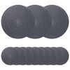 vidaXL Placemets en jute 12 pcs Gris fonc&eacute; &Oslash; 30 cm 100 % jute Tossa