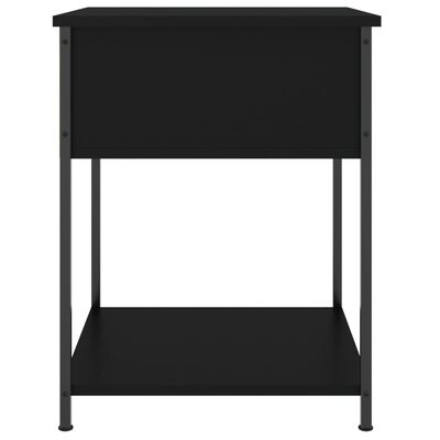 vidaXL Tables de chevet 2 pcs noir 44x45x58 cm bois d’ingénierie