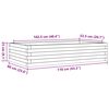 vidaXL Jardini&egrave;re 110x60x23 cm bois de pin impr&eacute;gn&eacute;