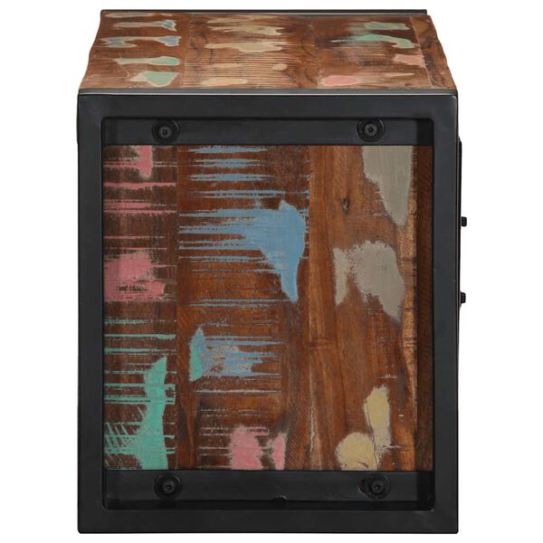 vidaXL Meuble TV 80x30x35 cm bois massif de récupération
