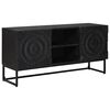 vidaXL Meuble TV Noir 105 x 30 x 54 cm