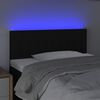 vidaXL T&ecirc;te de lit &agrave; LED Noir 80x5x78/88 cm Tissu