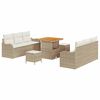 vidaXL Ensemble de canap&eacute; de jardin 9 pc 8-Nombre de places