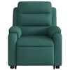 vidaXL Fauteuil inclinable de massage Vert fonc&eacute; Tissu