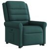 vidaXL Fauteuil inclinable &eacute;lectrique vert fonc&eacute; tissu