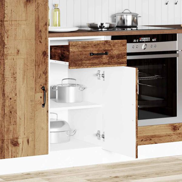 vidaXL Armoire de cuisine Kalmar vieux bois bois d'ing&eacute;nierie