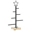 vidaXL Arbre de No&euml;l en m&eacute;tal KUOPIO 60 cm Acier Noir