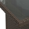 vidaXL Salon de jardin avec coussins 5 pcs marron r&eacute;sine tress&eacute;e