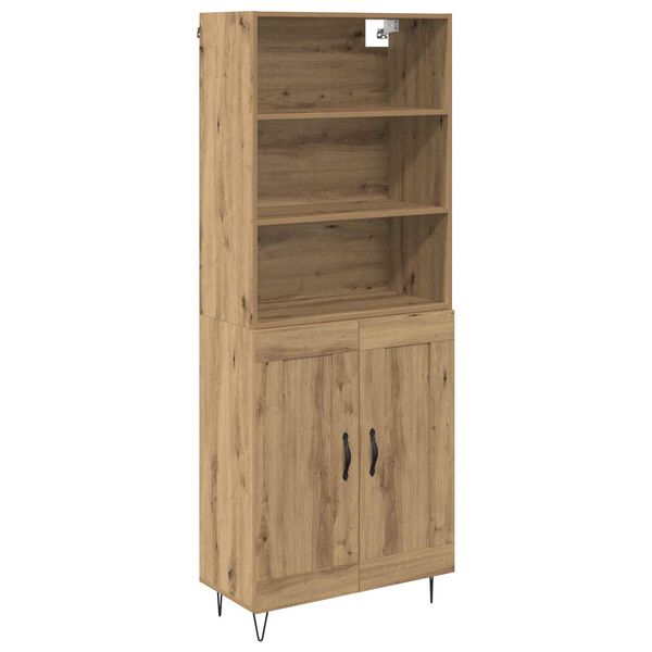 vidaXL Haut Armoire 2 pcs Ch&ecirc;ne artisanal Bois d'ing&eacute;nierie